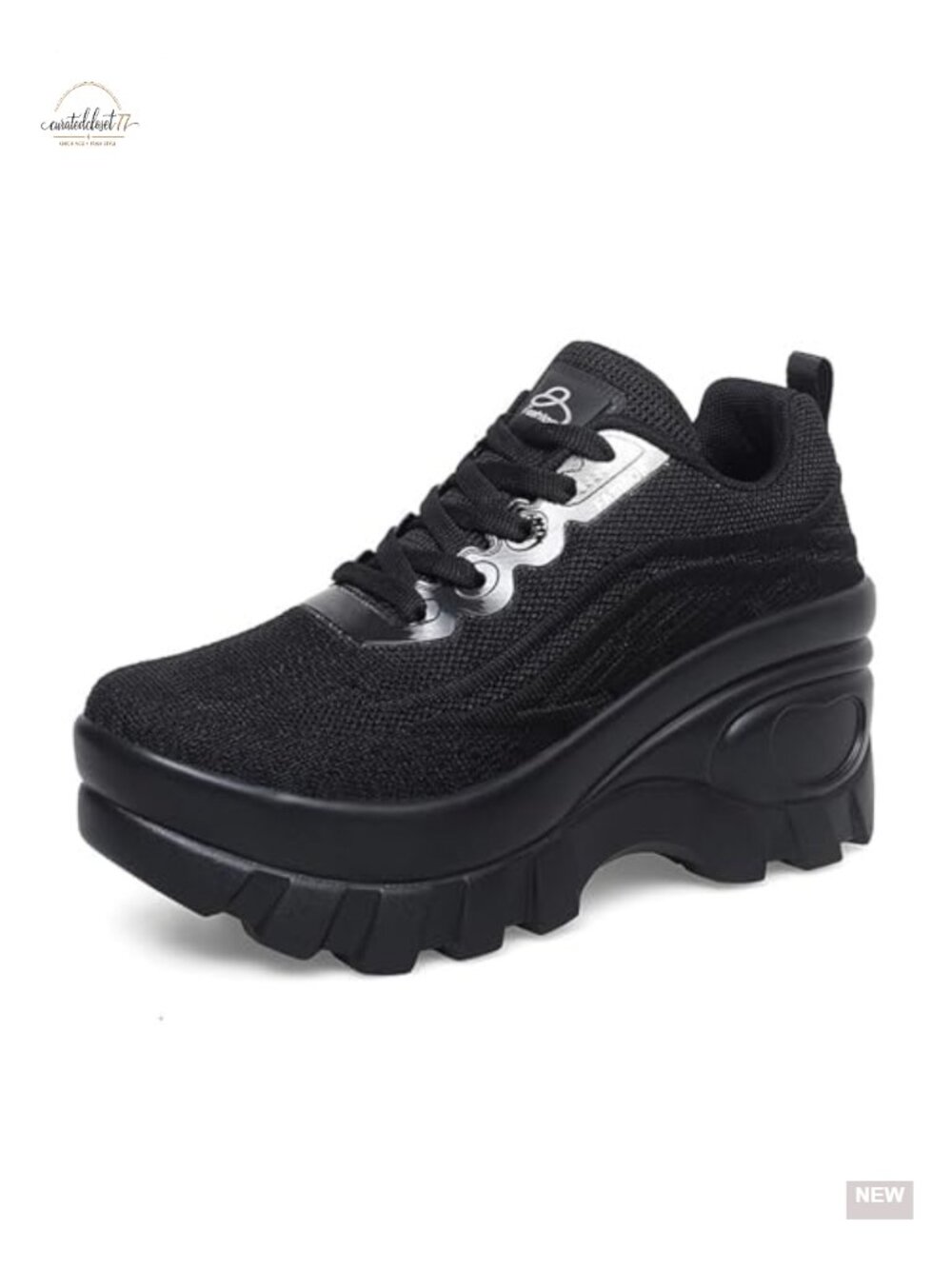 Women's Orthopedic Platform Sneakers Knitted Breathable Lace-Up Non-Slip